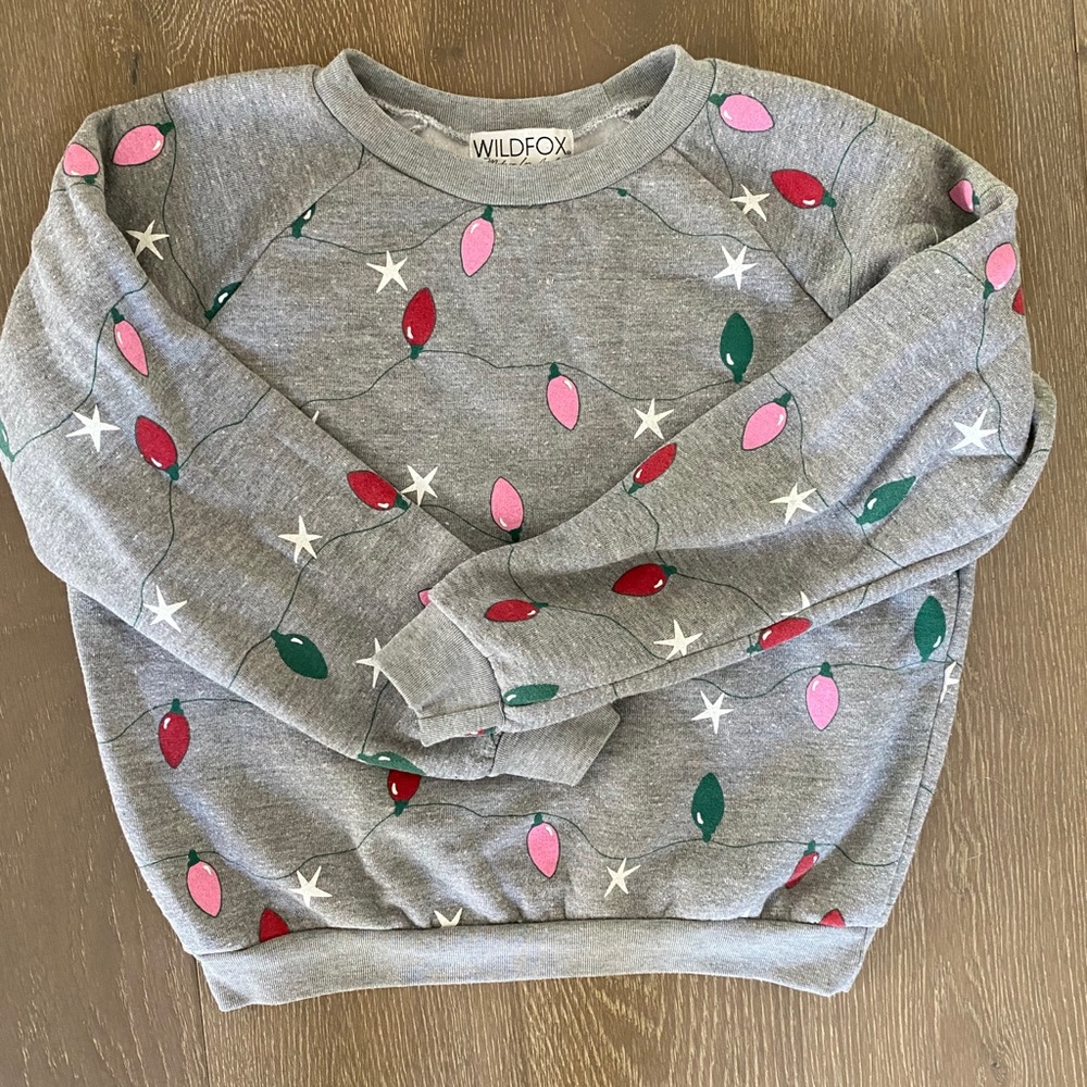 Wildfox twinkle lights Fiona sweatshirt